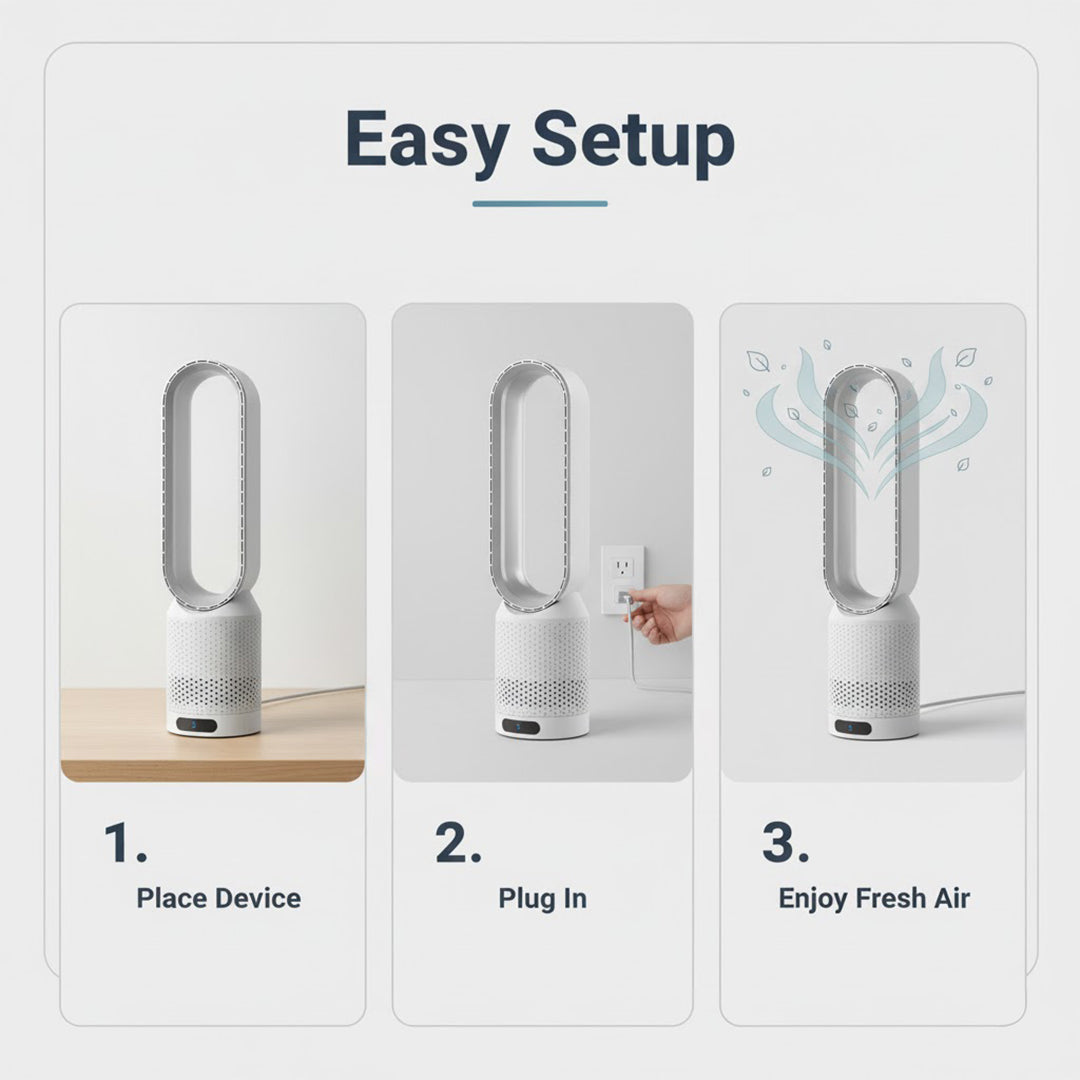 Air Cooler with UV Purification and Ionization