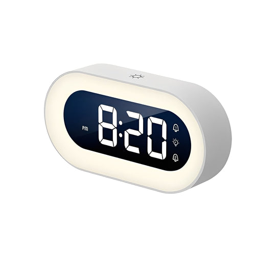 Alarm Clock with Dimmable LED Display and USB-C Charging