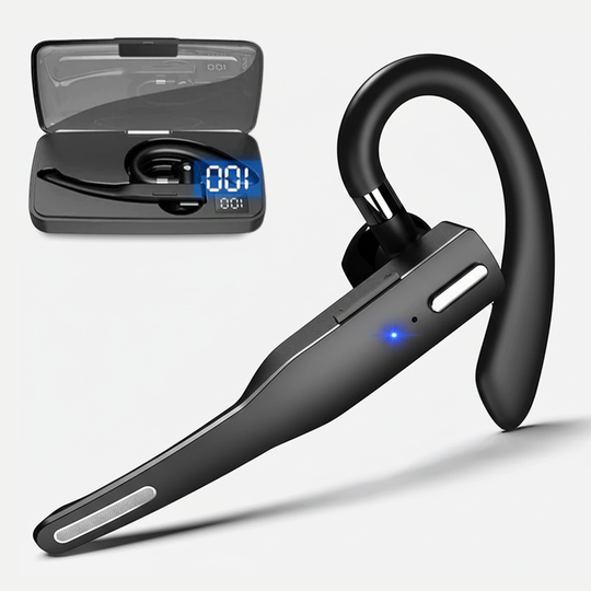 Bluetooth Headset with Wireless Connectivity and Dual Microphones
