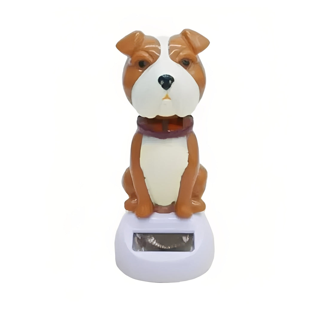 Car Ornament with Solar Power and Bobble Head