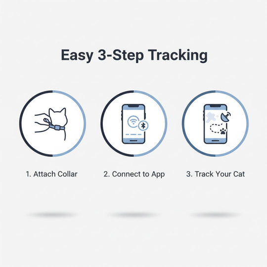 Cat Collar with GPS Tracking and Satellite Technology