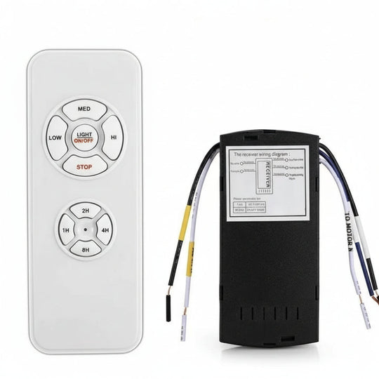 Ceiling Fan with Remote Control and Light Fixture