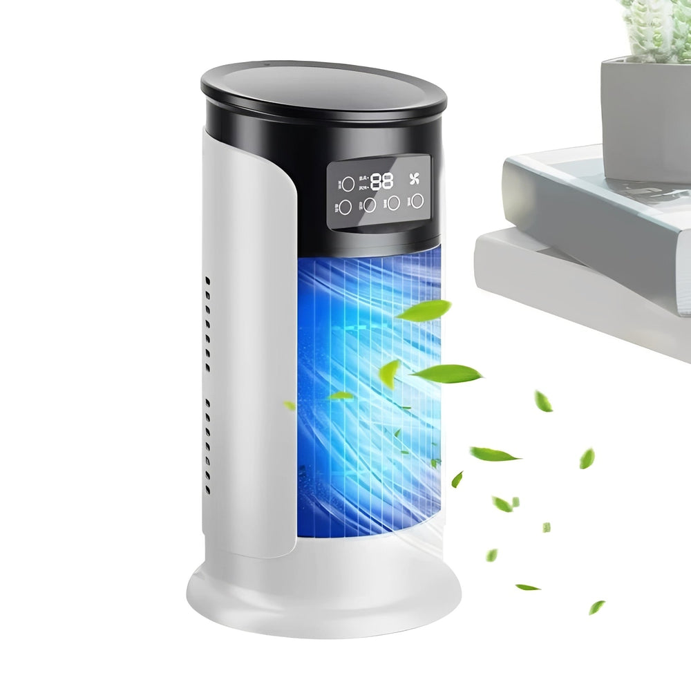 Cooling Fan with Portable Design and Water Reservoir