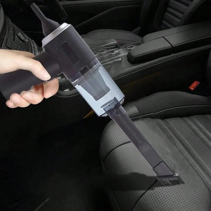 Cordless Car Vacuum with USB Charging and Handheld Design