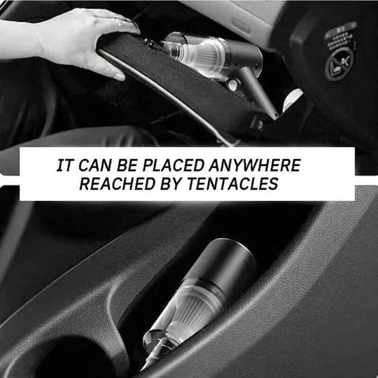 Cordless Car Vacuum with USB Charging and Handheld Design