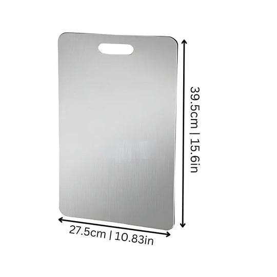 Cutting Board with Stainless Steel Surface and Dishwasher Safe Design