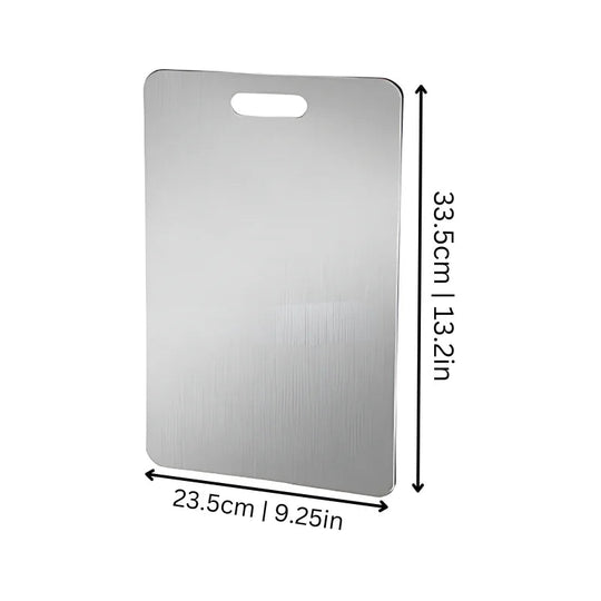 Cutting Board with Stainless Steel Surface and Dishwasher Safe Design