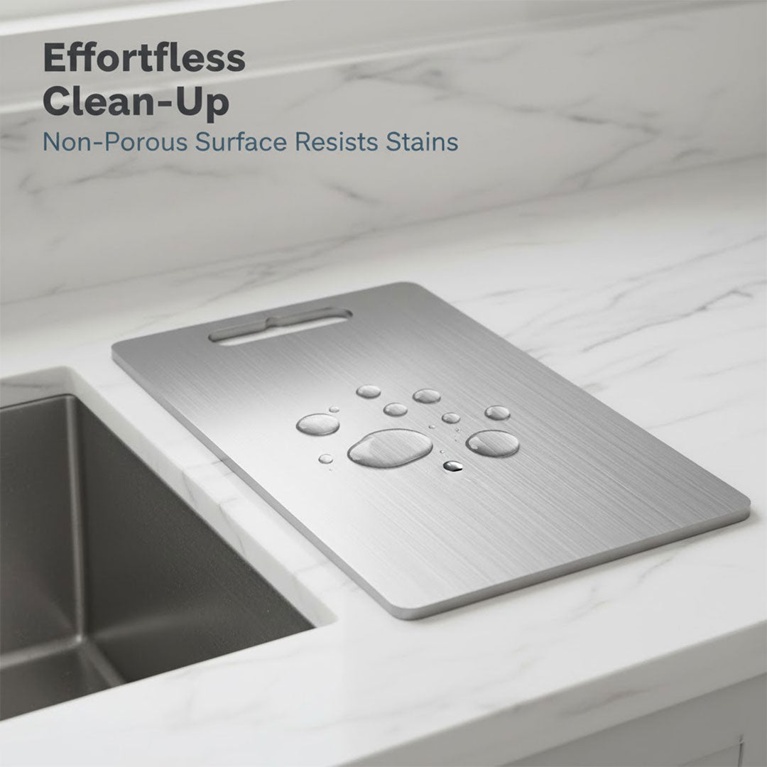 Cutting Board with Titanium Surface and Durable Design