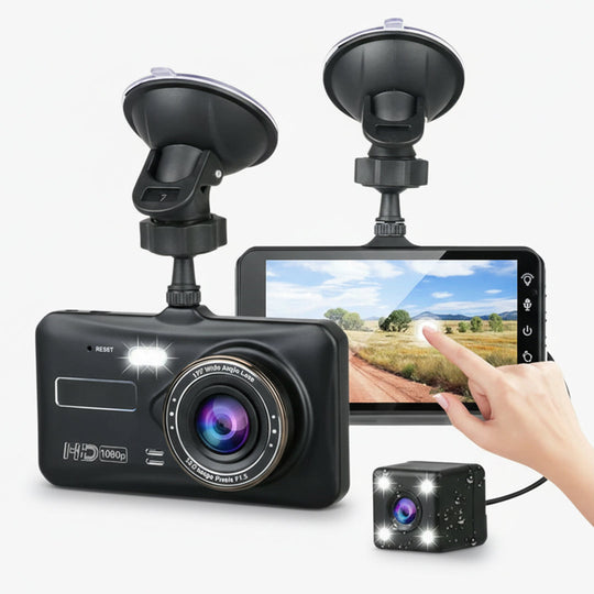Dash Camera with Front and Rear Recording