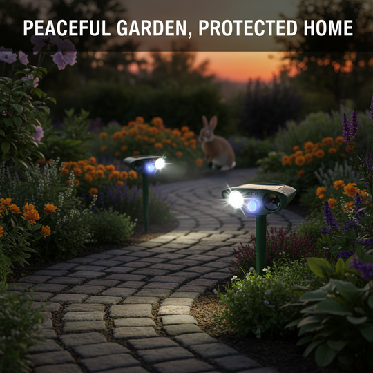 Deer Repellent with Solar Power and Motion Detection