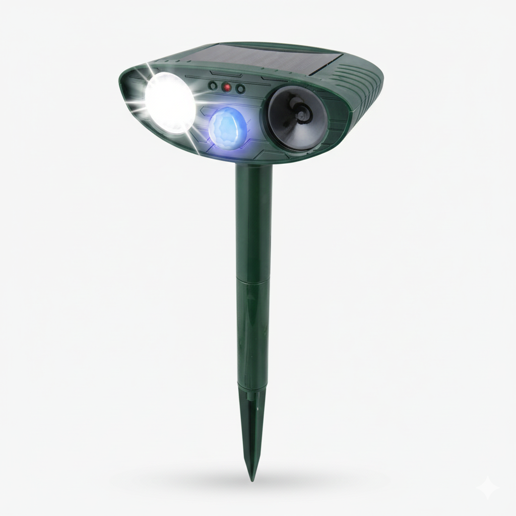 Deer Repellent with Solar Power and Motion Detection