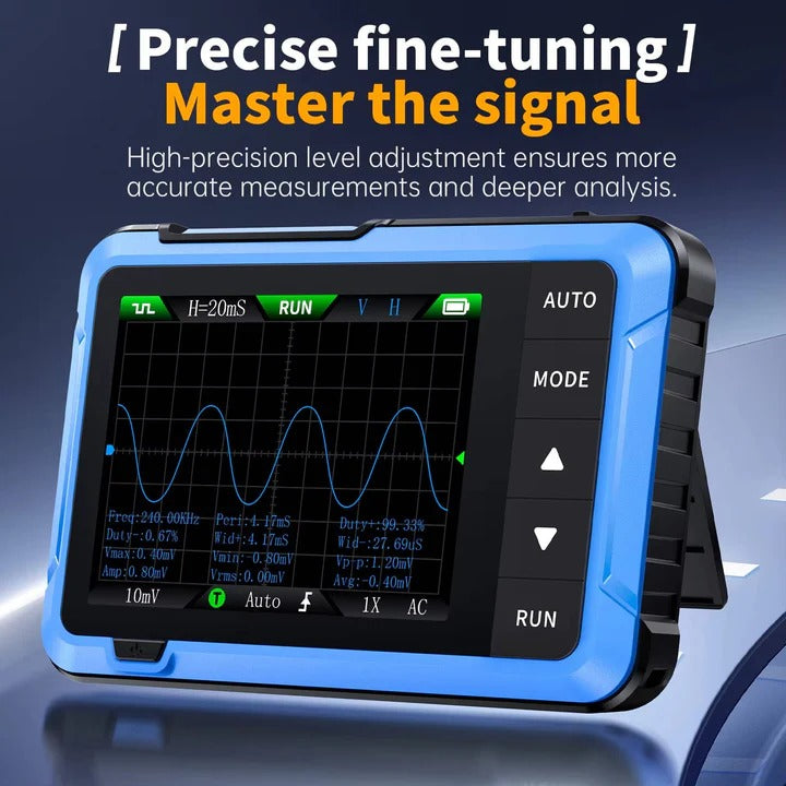 Digital Oscilloscope with Portable Design and Signal Analysis