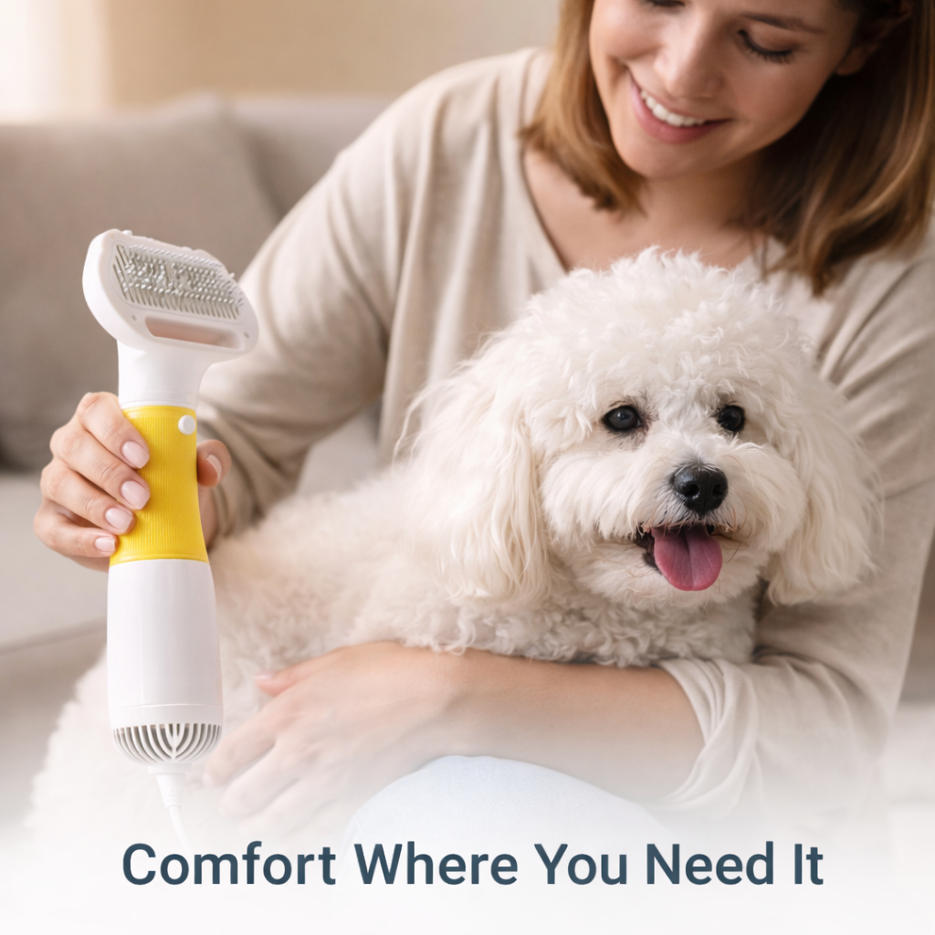 Dog Grooming Kit with Hair Dryer and Brush