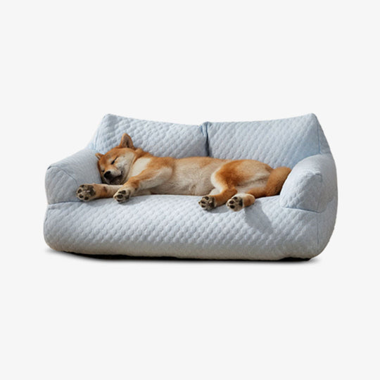 Dog Sofa with Cooling Fabric and Supportive Design