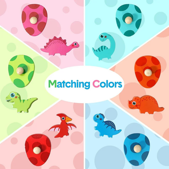 Dinosaur Puzzle with Colorful Pieces and Fun Designs