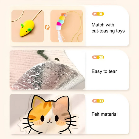 Cat Furniture with Wall Mount and Scratching Surface