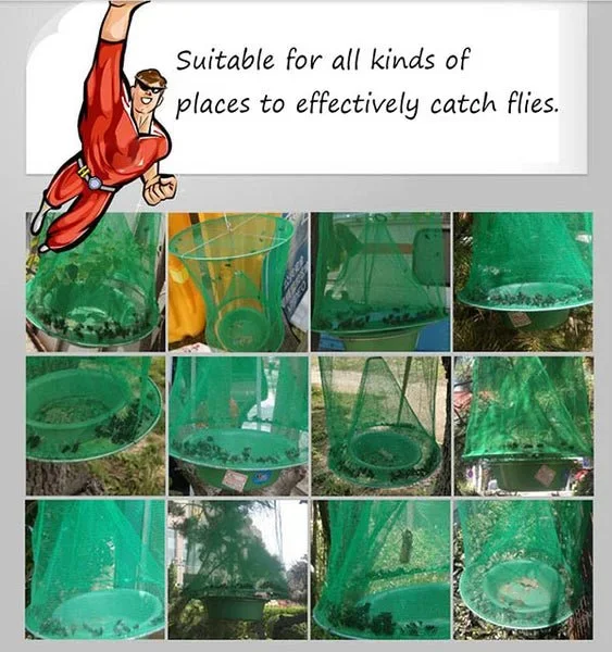 Fly Trap with Reusable Design and Effective Catching