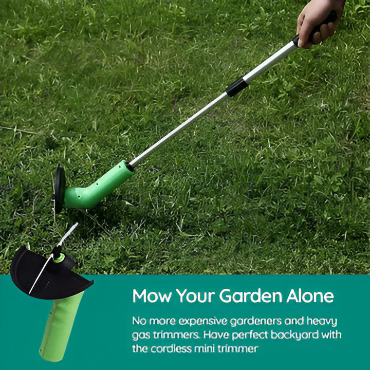Weed Trimmer with Cordless Design and Adjustable Length