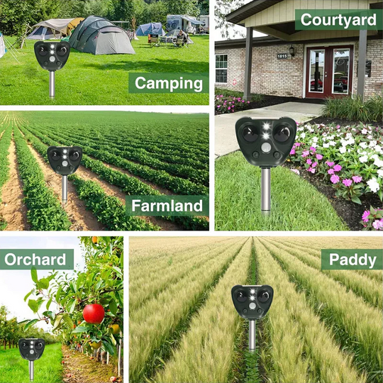 Bird Repeller with Ultrasonic Technology and Solar Power