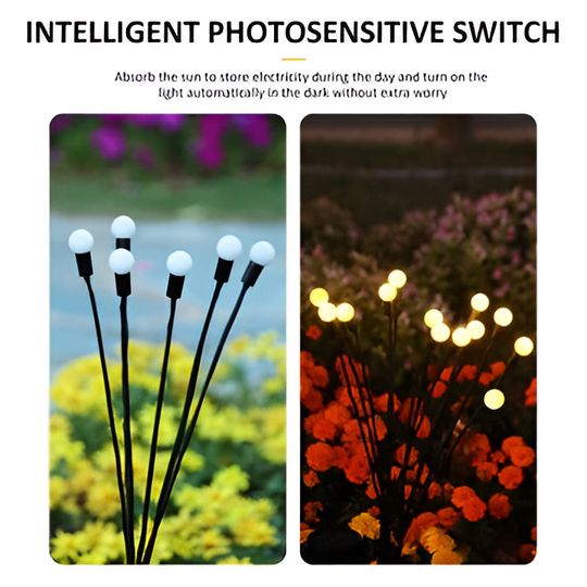 Garden Lights with Solar Power and Decorative Design