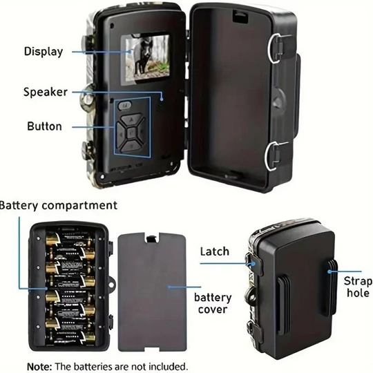 Wildlife Camera with Night Vision and Motion Detection