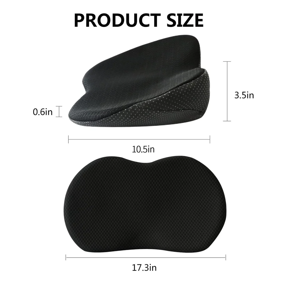 Car Seat Cushion with Height Adjustment and Comfort Support