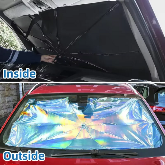 Car Sunshade with UV Protection and Foldable Design