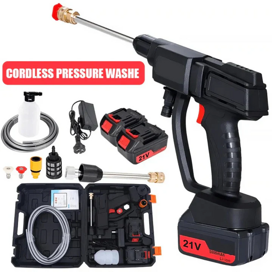 Cordless Pressure Washer with High Power and 2 Batteries