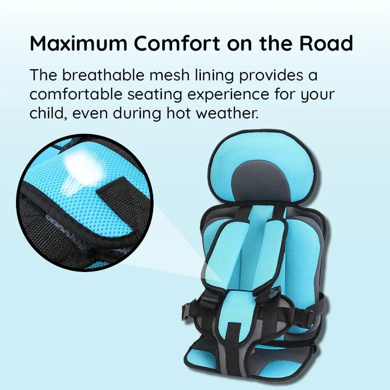 Car Seat Cushion with Child Safety Support and Comfort