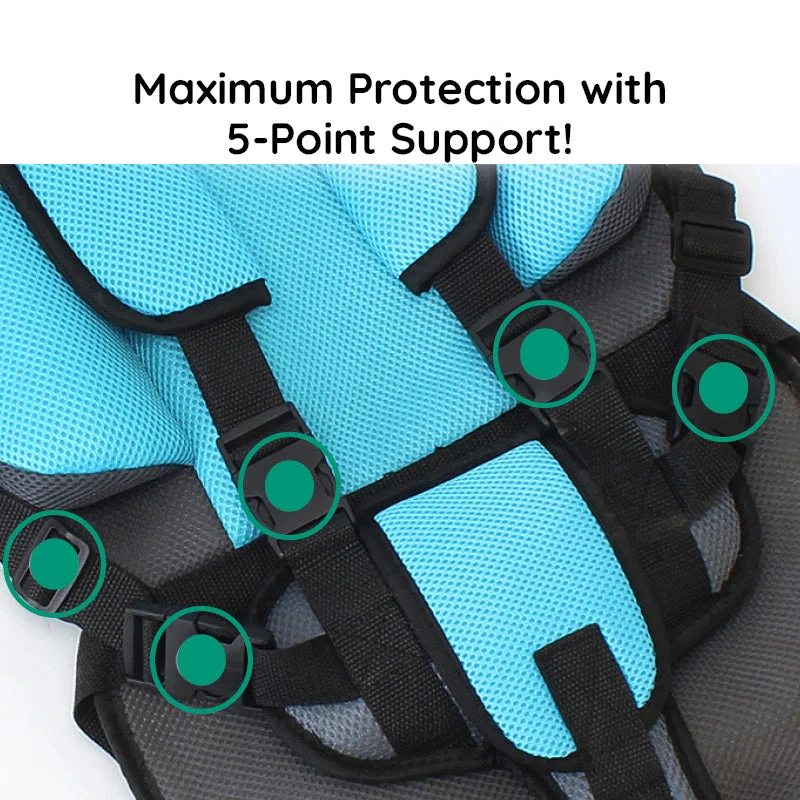 Car Seat Cushion with Child Safety Support and Comfort