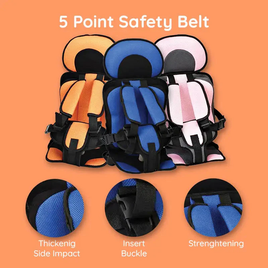 Car Seat Cushion with Child Safety Support and Comfort