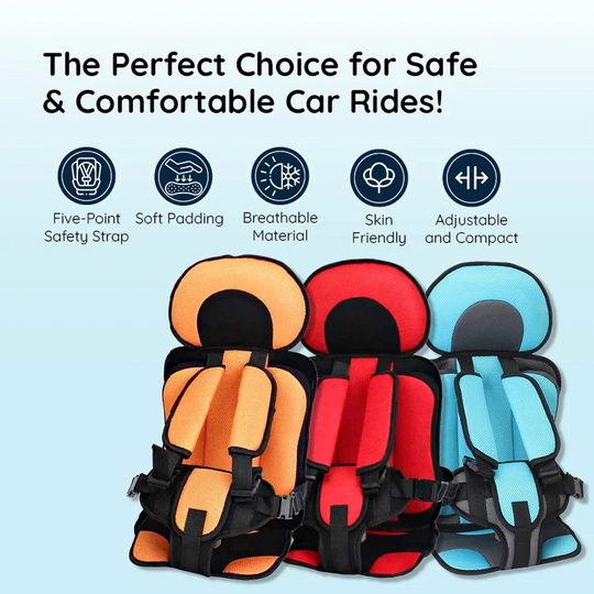 Car Seat Cushion with Child Safety Support and Comfort