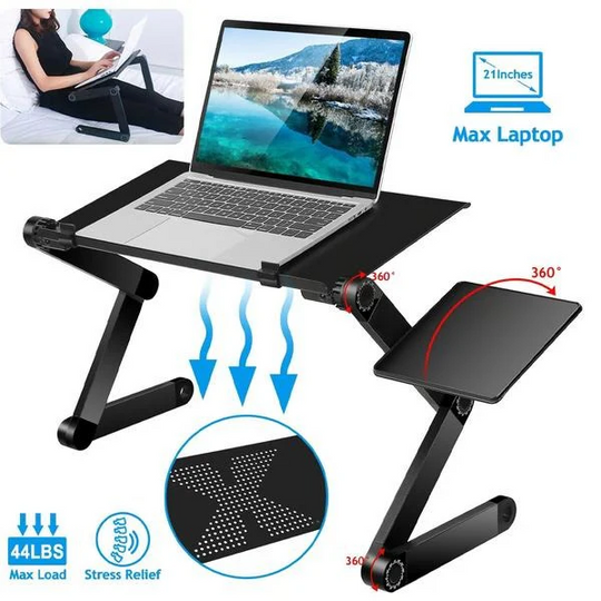 Laptop Stand with Adjustable Height and Cooling Vent