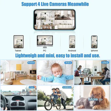 Wireless Camera with Live Feed and Audio