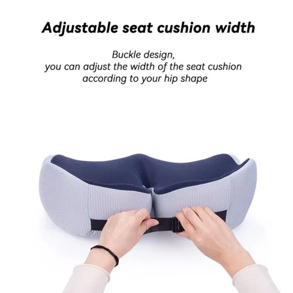 Cushion with Adjustable Memory Foam and Sit Bone Support