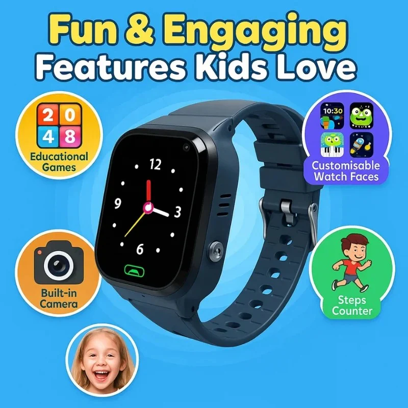Kids Smart Watch with GPS Tracking and Safety Alerts