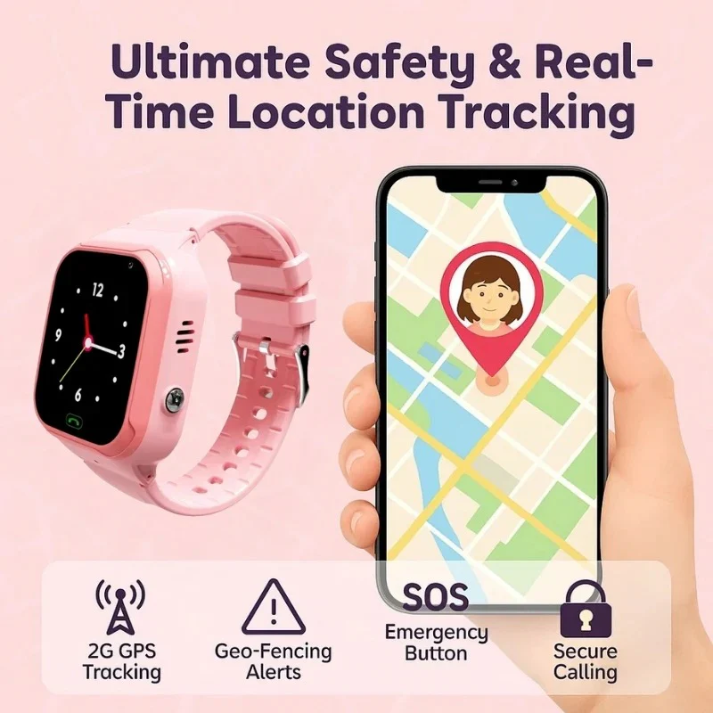 Kids Smart Watch with GPS Tracking and Safety Alerts