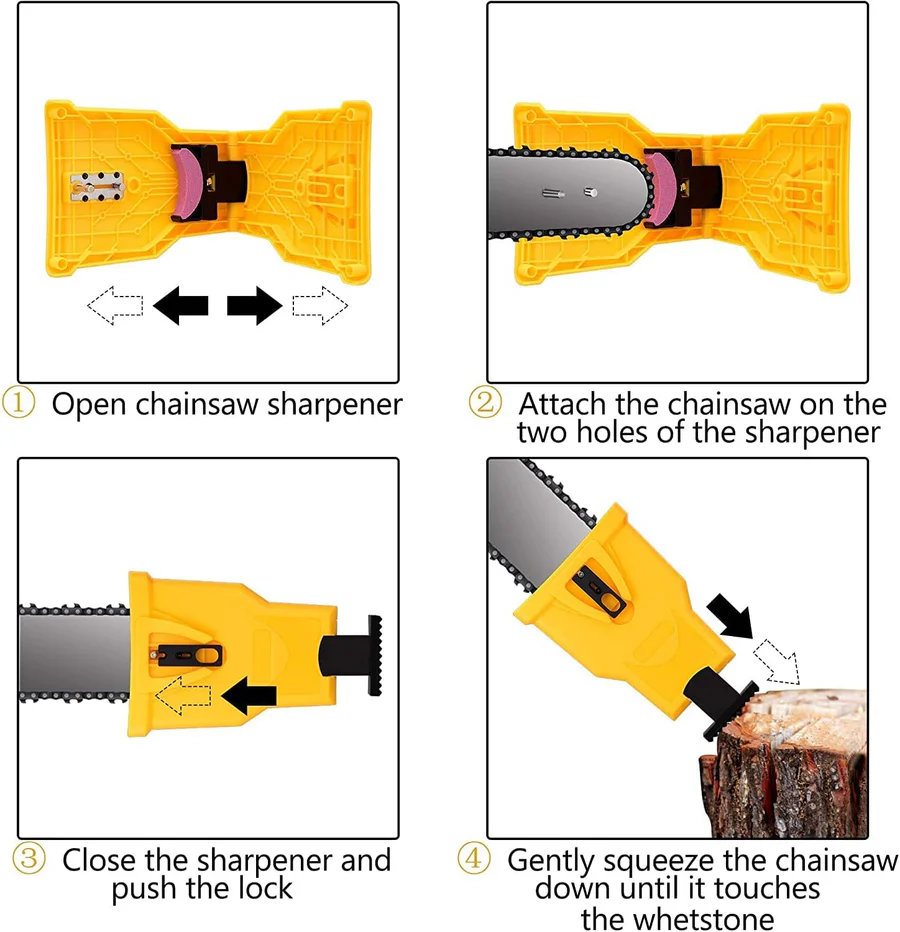 Chainsaw Sharpener with Precision Grinding and Easy Use
