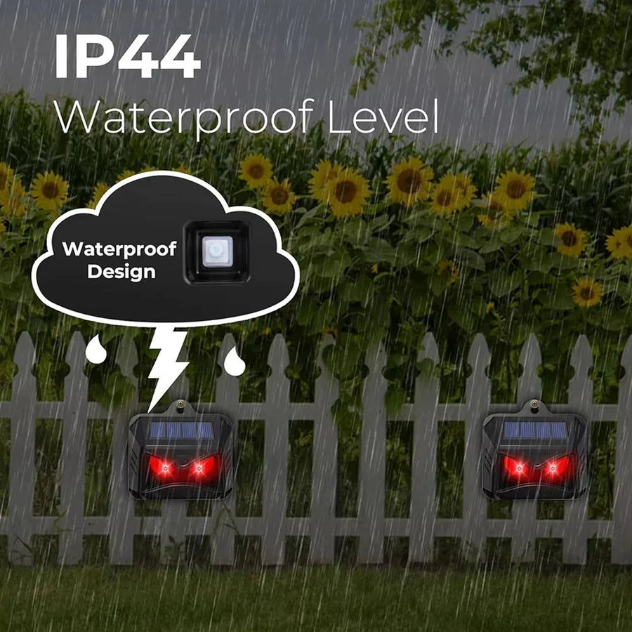 Animal Repellent with Solar Power and Ultrasonic Technology