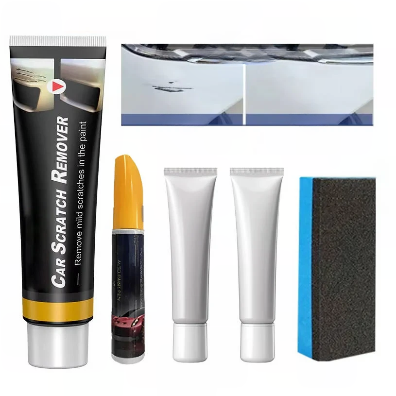 Car Scratch Repair Kit with Deep Scratch Remover and Clear Coat