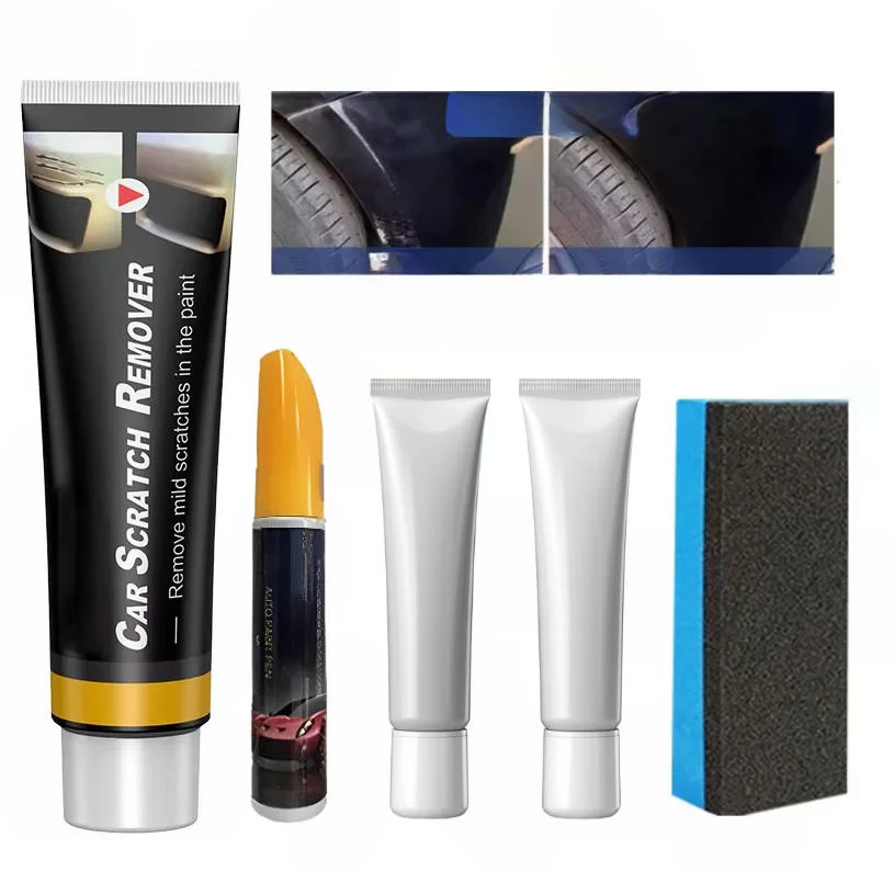 Car Scratch Repair Kit with Deep Scratch Remover and Clear Coat