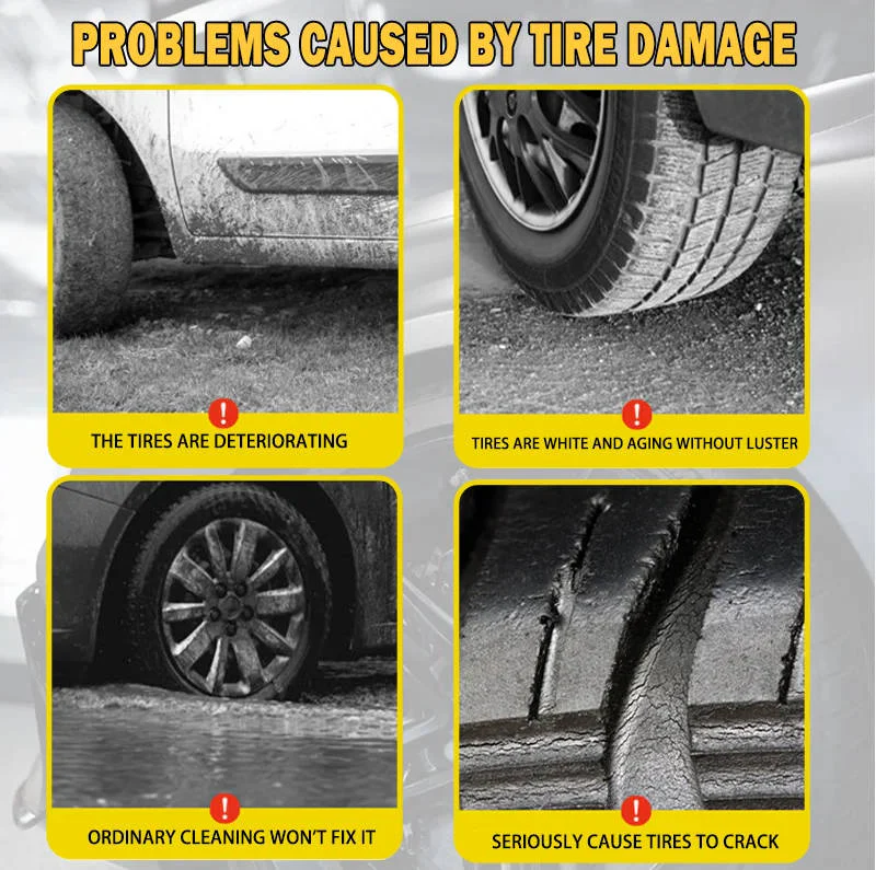 Tire Shine Spray with High Gloss Finish and UV Protection