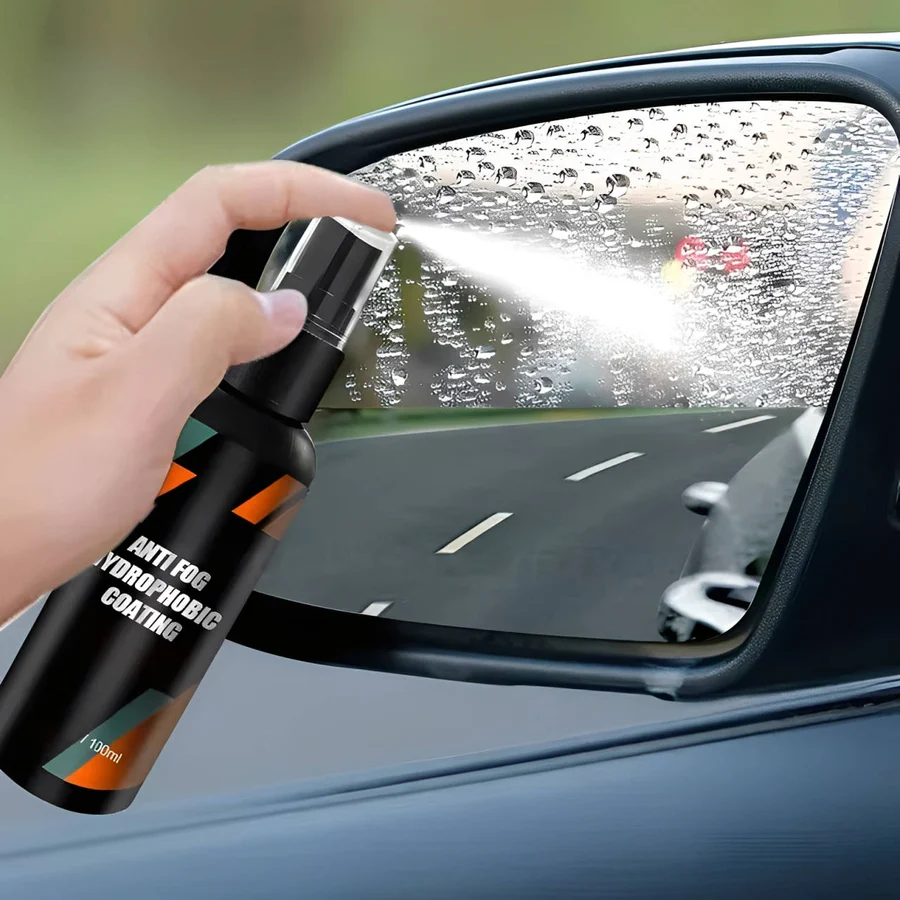 Windshield Treatment with Water Repellent and Anti-Fog Properties