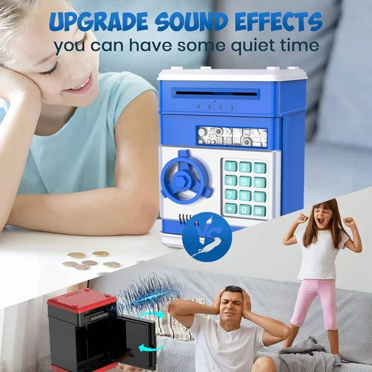 Kids' Piggy Bank with Fun Design and Easy Access