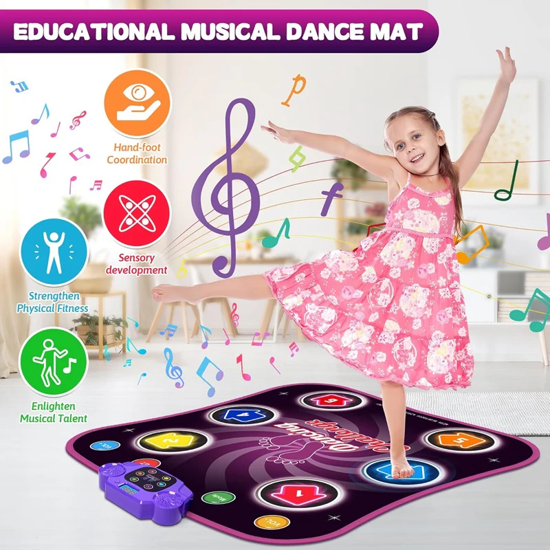 Dance Mat with Interactive Levels and Fun Challenges