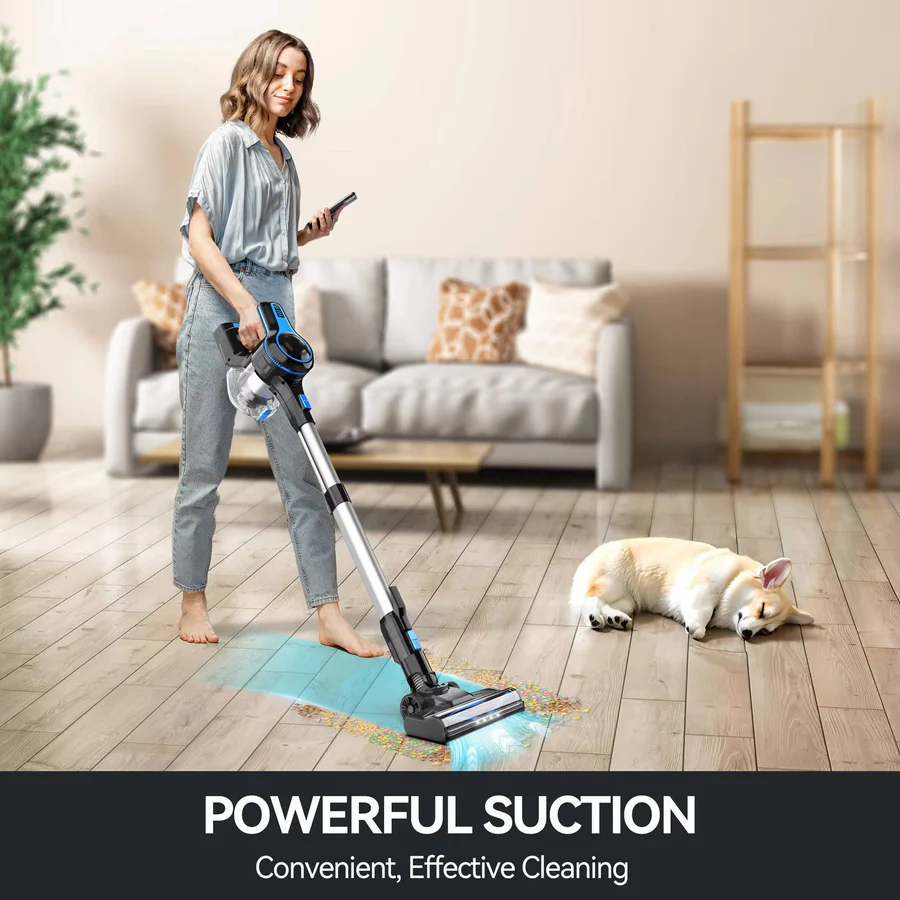 Cordless Vacuum Cleaner with Powerful Suction and Lightweight Design