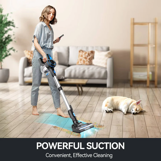Cordless Vacuum Cleaner with Powerful Suction and Lightweight Design