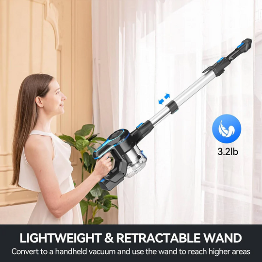 Cordless Vacuum Cleaner with Powerful Suction and Lightweight Design