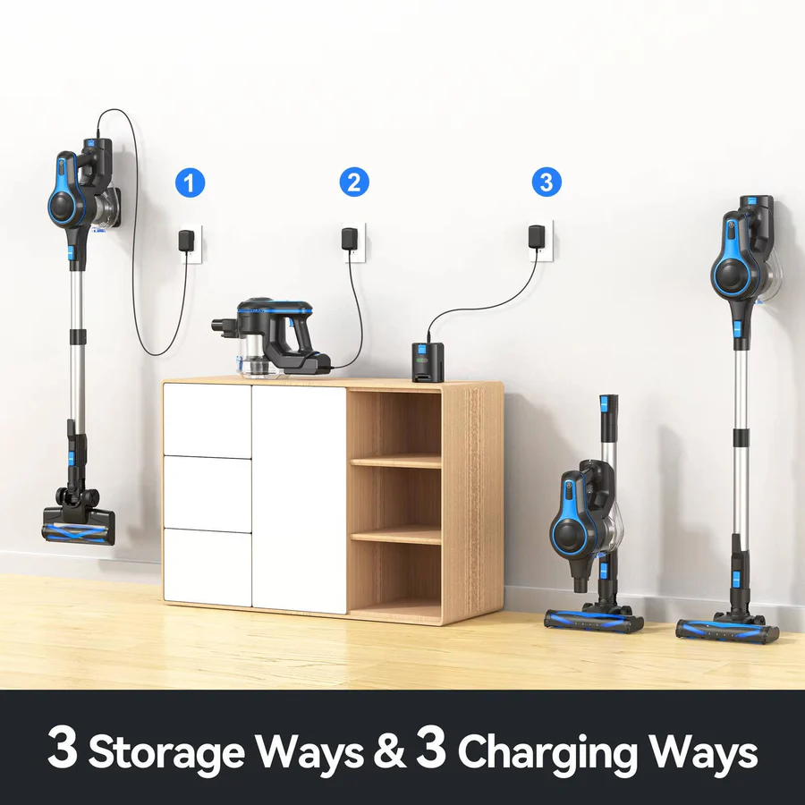 Cordless Vacuum Cleaner with Powerful Suction and Lightweight Design