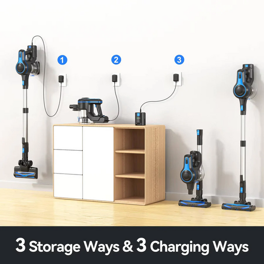 Cordless Vacuum Cleaner with Powerful Suction and Lightweight Design